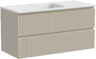Тумба под раковину Sancos Snob R 100 подвесная Beige soft (капучино), SNR100LCE