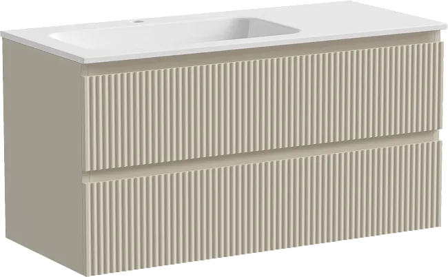 Тумба под раковину Sancos Snob R 100 подвесная Beige soft (капучино), SNR100LCE Sancos — Оригинал