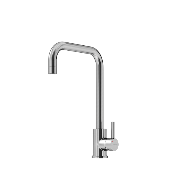 Смеситель для кухни Sancos Stainless, с поворотным Г изливом, нержавеющая сталь, SC12002SS Sancos — Оригинал