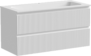 Тумба под раковину Sancos Snob R 100 подвесная Bianco (белый), SNR100W