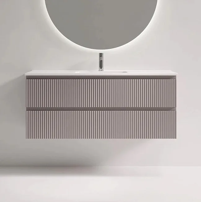 Тумба под раковину Sancos Snob R 120 подвесная Doha soft (пыльная роза), SNR120/39SM Sancos — Оригинал