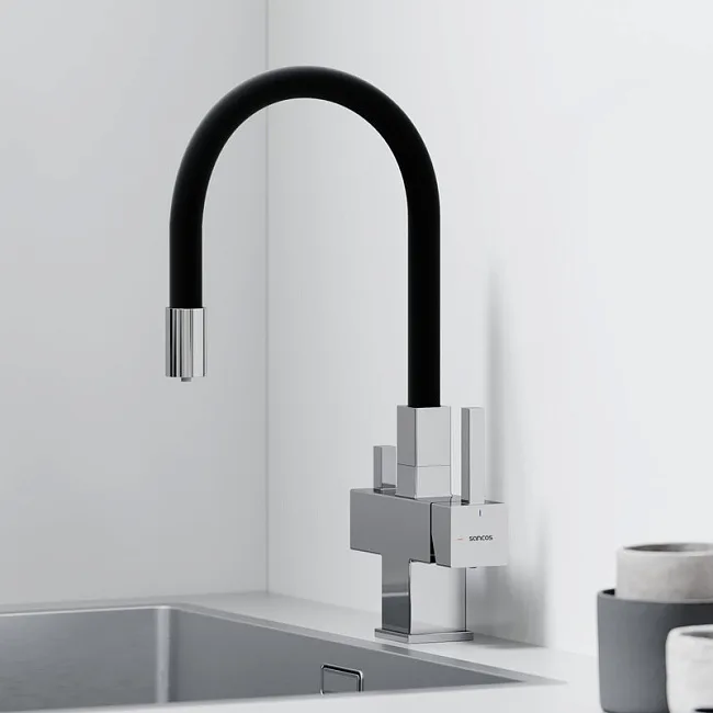 Смеситель для кухни Sancos Arno SC4005CH с гибким изливом, хром Sancos — Оригинал