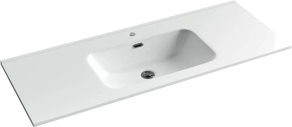 Тумба с раковиной Sancos Cento 120 см белый глянец Sancos — официальный сайт