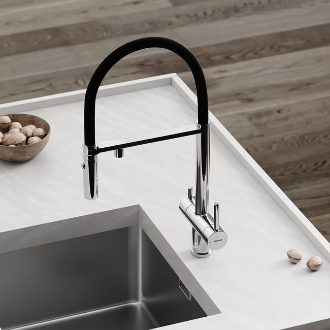 Смеситель для кухни Sancos Imola SC4010CH под фильтр, брашированное золото Sancos — Оригинал