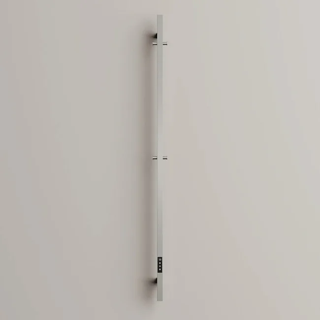 Полотенцесушитель электрический Sancos Linn 150x3 I-образный, брашированный никель, SC13002BN Sancos — Оригинал