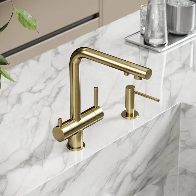 Смеситель для кухни Sancos Foster SC4014BG под фильтр, брашированное золото Sancos — Оригинал