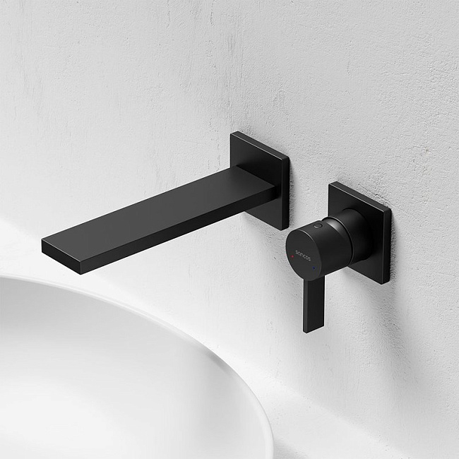 Смеситель для раковины Sancos Linn, черный матовый, SC9021MB Sancos — Оригинал