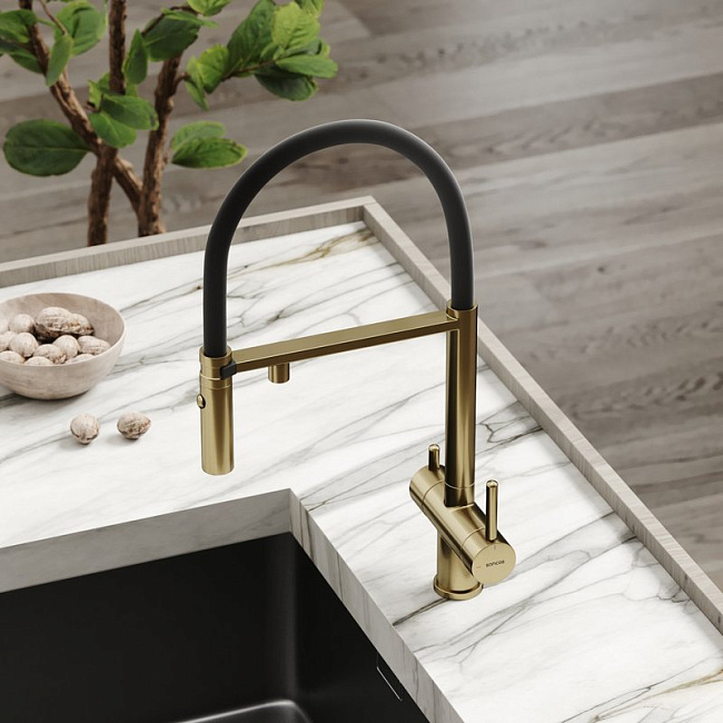 Смеситель для кухни Sancos Imola SC4010BGbh под фильтр, брашированное золото Sancos — Оригинал