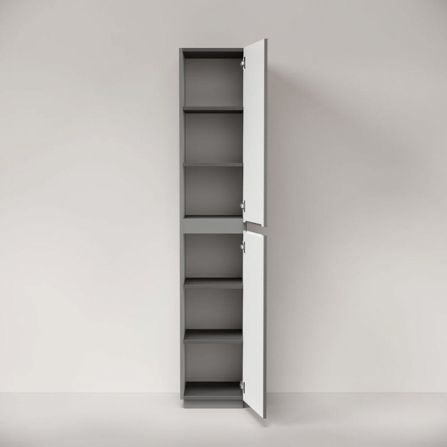 Шкаф-пенал для ванной напольный Sancos Folk Floor 350х350х1880 мм, Ergraut soft Sancos — Оригинал