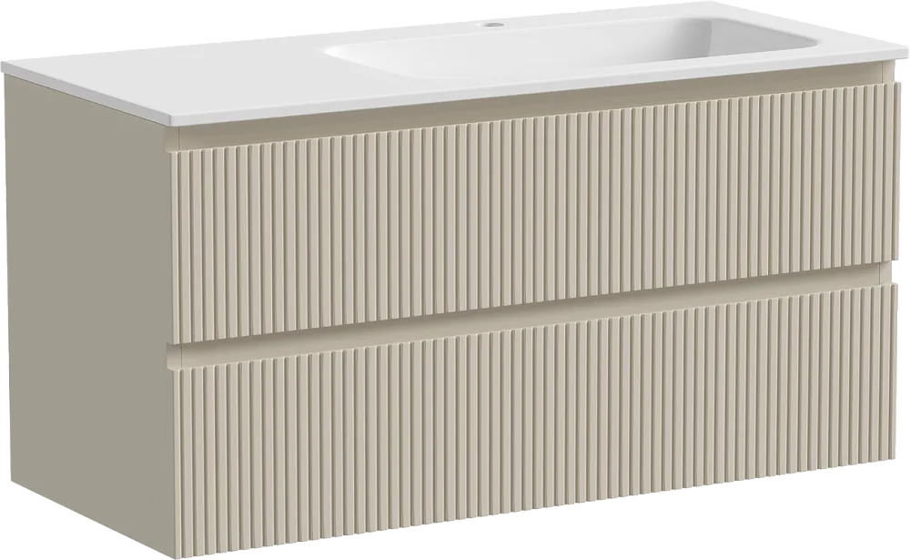 Тумба под раковину Sancos Snob T 100 подвесная Beige soft (капучино), SNT100RCE Sancos — официальный сайт