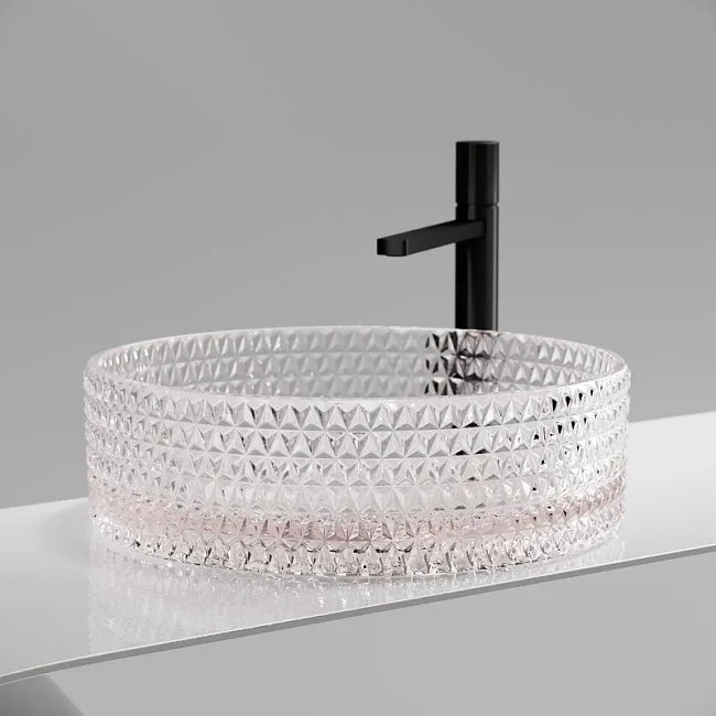 Раковина Ceramicanova Cristal CN6061 розовая Sancos — Оригинал
