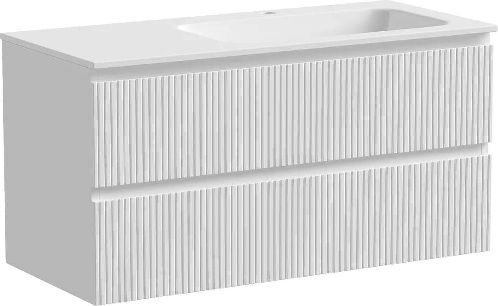 Тумба с раковиной Sancos Snob T 100 см, R, bianco Sancos — официальный сайт