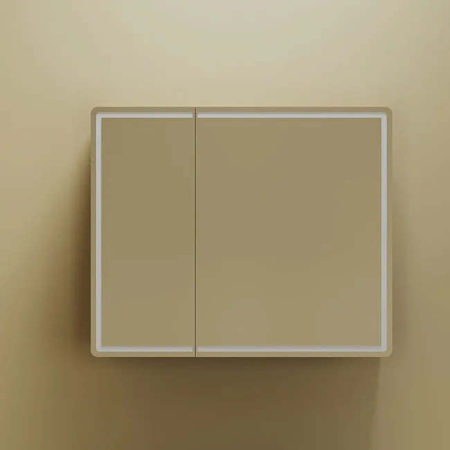 Зеркало-шкаф Sancos Mirror 90 с подсветкой, дуб чарльстон Sancos — Оригинал