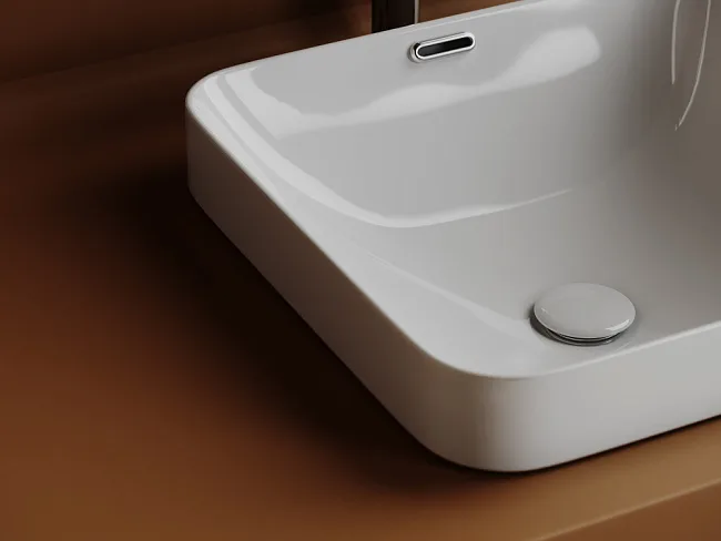 Встраиваемая раковина Ceramicanova Element CN6077 ,белый Sancos — Оригинал