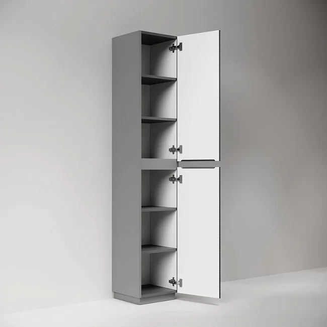 Шкаф-пенал для ванной напольный Sancos Folk Floor 350х350х1880 мм, Grey soft Sancos — Оригинал