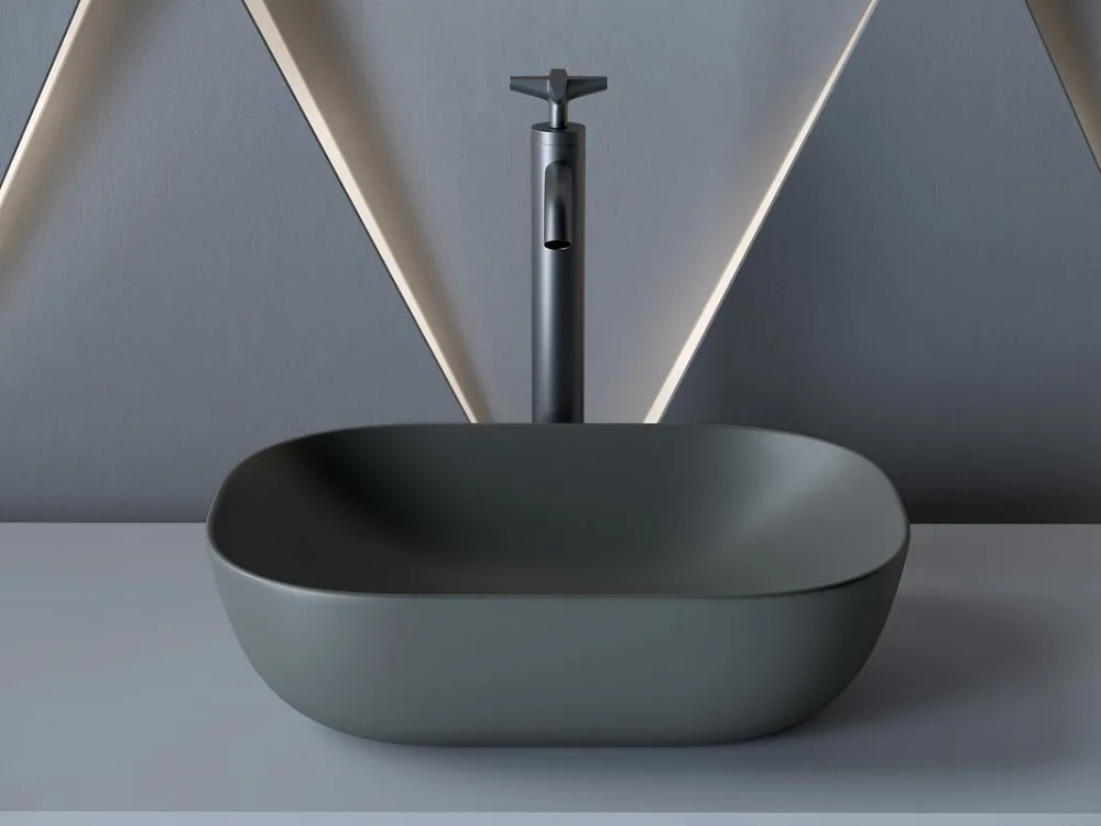 Раковина Ceramica Nova Element CN6009MDH темный антрацит матовый Sancos — официальный сайт