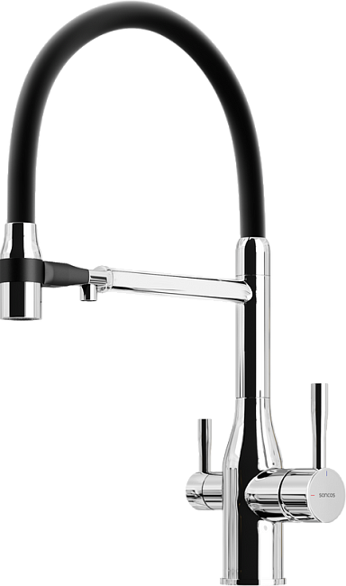Смеситель для кухни Sancos Garda SC4009CH с гибким изливом, хром Sancos — Оригинал