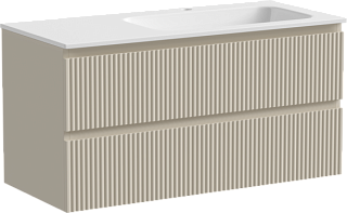 Тумба под раковину Sancos Snob R 100 подвесная Beige soft (капучино), SNR100RCE