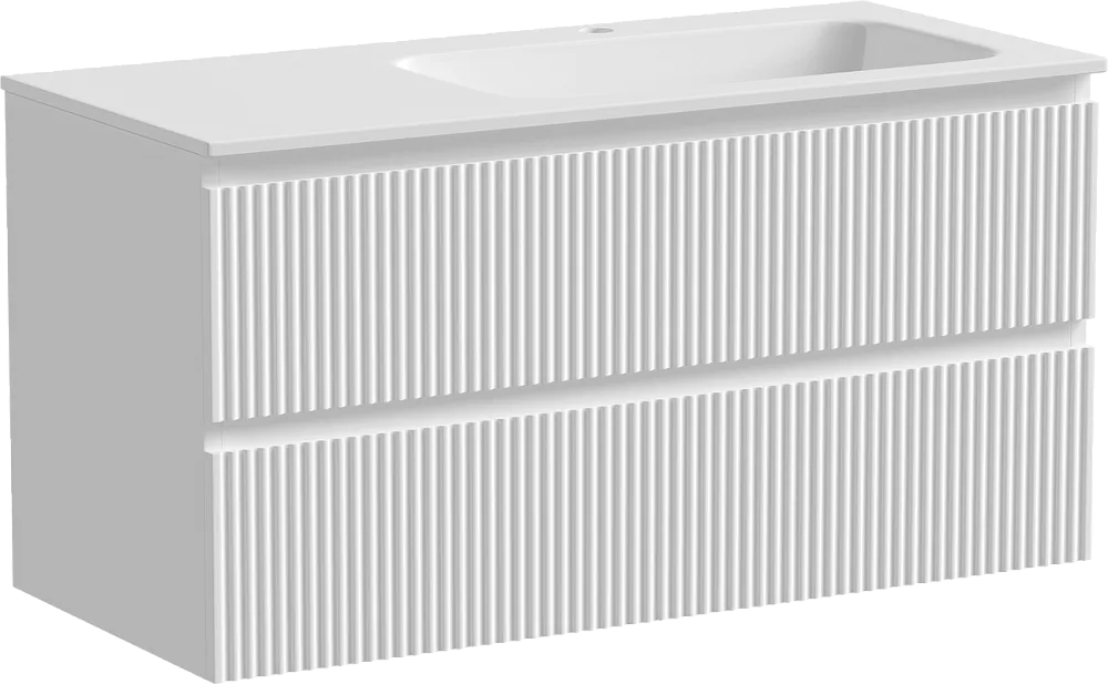 Тумба с раковиной Sancos Snob R 100 см, R, bianco Sancos — официальный сайт