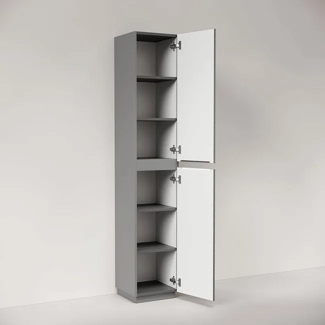 Шкаф-пенал для ванной напольный Sancos Folk Floor 350х350х1880 мм, Ergraut soft Sancos — Оригинал
