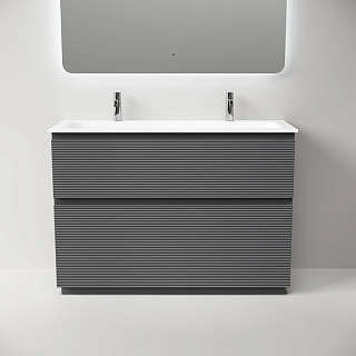 Тумба под раковину Sancos Folk Floor 120 напольная Grey soft (темно-серый), FL120FGS