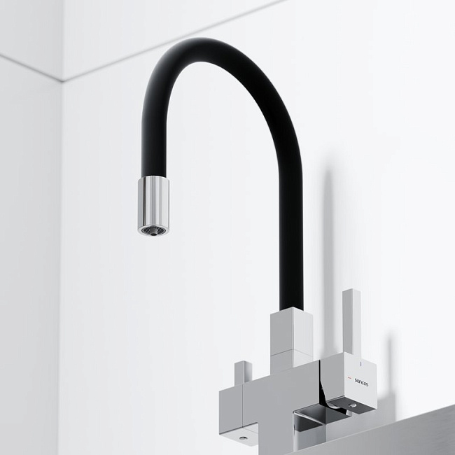 Смеситель для кухни Sancos Arno SC4005CH с гибким изливом, хром Sancos — Оригинал