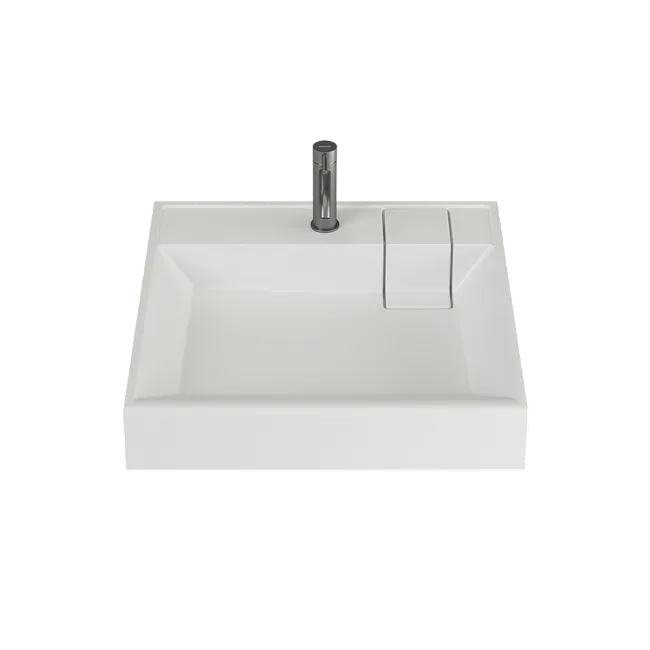 Раковина над стиральной машиной Ceramicanova Quattro CN0101,с кронштейнами, белая  Sancos — Оригинал