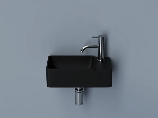 Рукомойник Ceramicanova Element CN5045MB R черный матовый Sancos — Оригинал