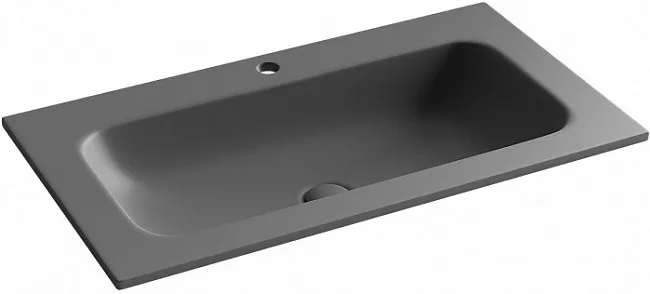 Мебельная раковина Ceramicanova Grace CN7012MDH, темный антрацит матовый Sancos — Оригинал
