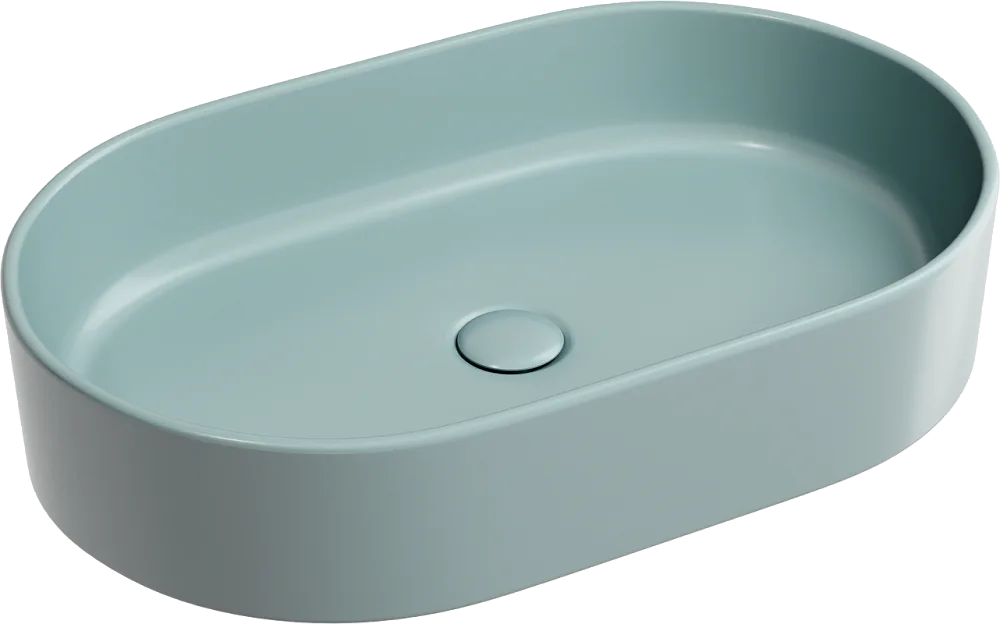 Раковина Ceramicanova Element CN6048MLG зеленая матовая Sancos — официальный сайт
