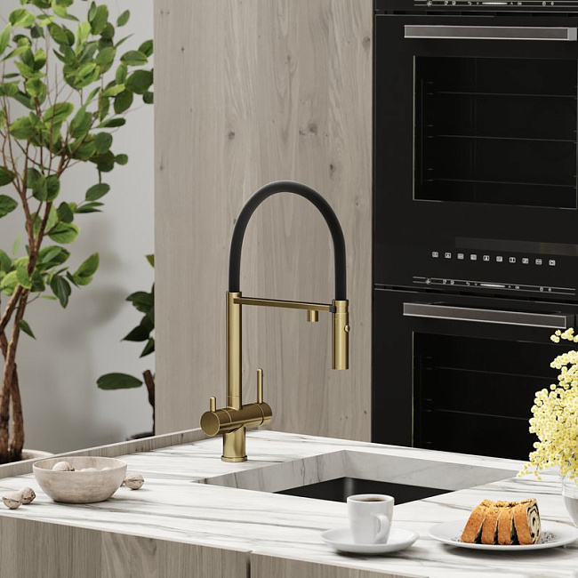 Смеситель для кухни Sancos Imola SC4010BGbh под фильтр, брашированное золото Sancos — Оригинал