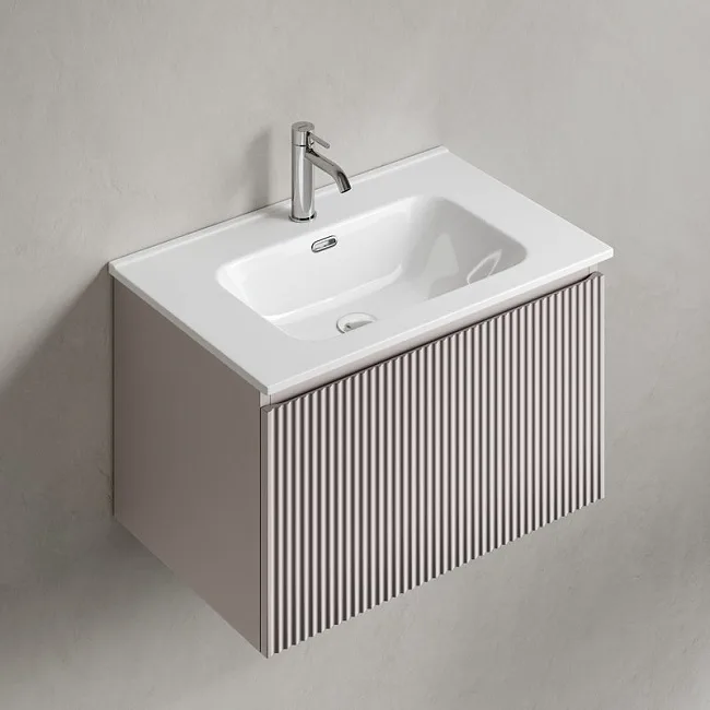 Тумба под раковину Sancos Snob R 1.0 70 подвесная Doha soft (пыльная роза), SNR1.070SM Sancos — Оригинал