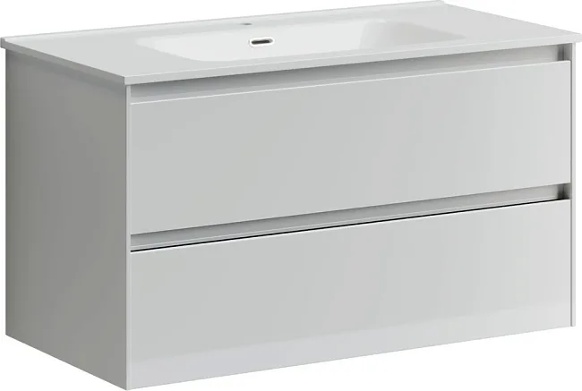 Тумба под раковину Sancos Cento 90 подвесная белый глянец, CN90W Sancos — Оригинал