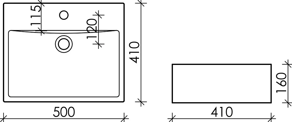 Раковина Ceramica Nova Element CN6040 Sancos — официальный сайт