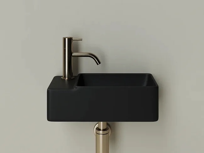 Рукомойник Ceramicanova Element CN5046MB L черный матовый Sancos — Оригинал