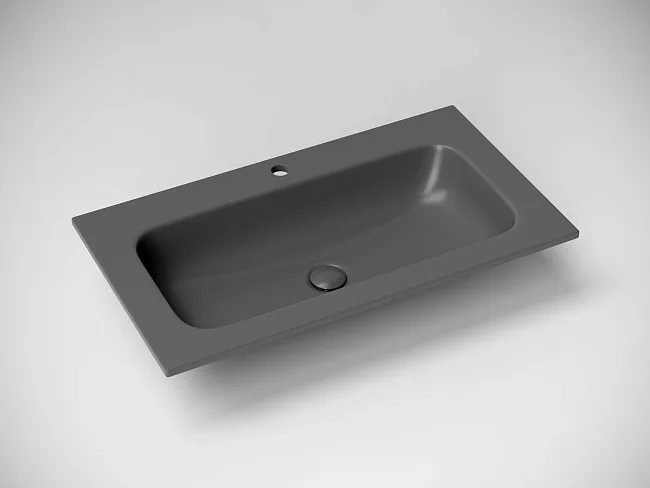 Мебельная раковина Ceramicanova Grace CN7012MDH, темный антрацит матовый Sancos — Оригинал