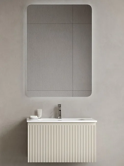 Тумба под раковину Sancos Snob R 1.0 70 подвесная Beige soft (капучино), SNR1.070CE Sancos — Оригинал