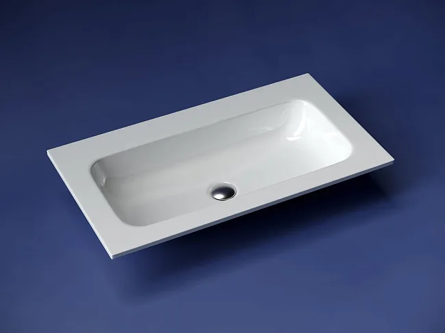 Накладная раковина Ceramicanova Grace прямоугольная без отверстия под смеситель 81 см CN7012wx Sancos — Оригинал