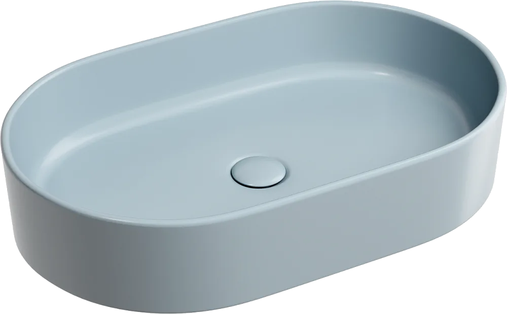 Раковина Ceramicanova Element CN6048MHL серо-голубая матовая Sancos — официальный сайт