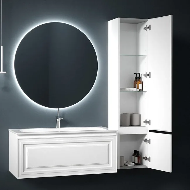 Шкаф-пенал для ванной Sancos Very 35 R Bianco (белый) Sancos — Оригинал