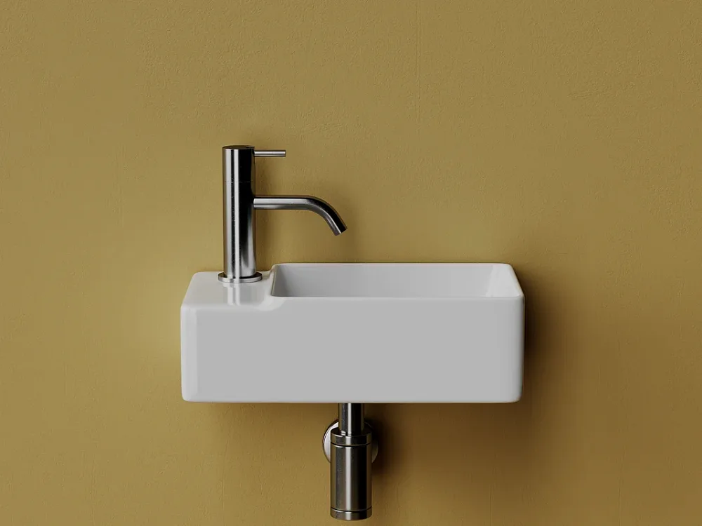 Рукомойник Ceramicanova Element CN5046 L белый глянцевый Sancos — официальный сайт