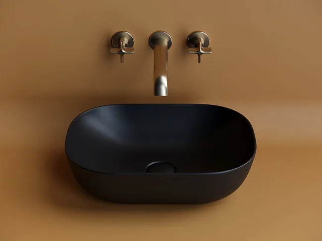 Раковина Ceramica Nova Element CN6009MB черный матовый Sancos — Оригинал