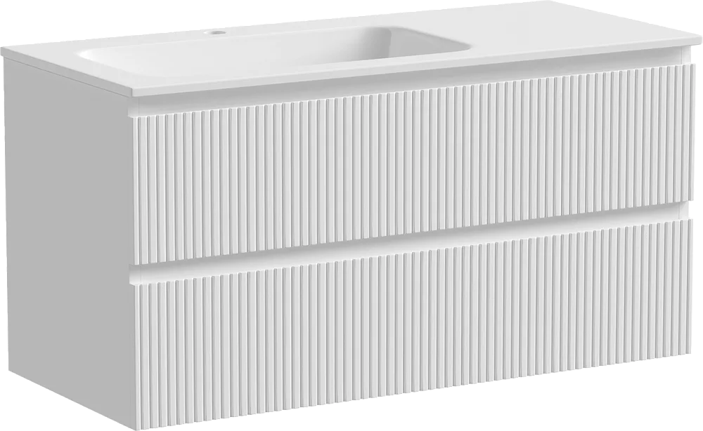 Тумба с раковиной Sancos Snob T 100 см, L, bianco Sancos — официальный сайт