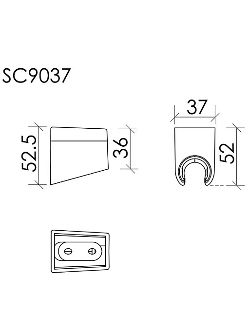 Настенный держатель Sancos SC9037CH хром Sancos — Оригинал