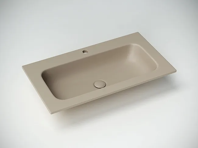 Накладная раковина Ceramicanova Grace прямоугольная капучино матовый 81 см CN7012MC Sancos — Оригинал
