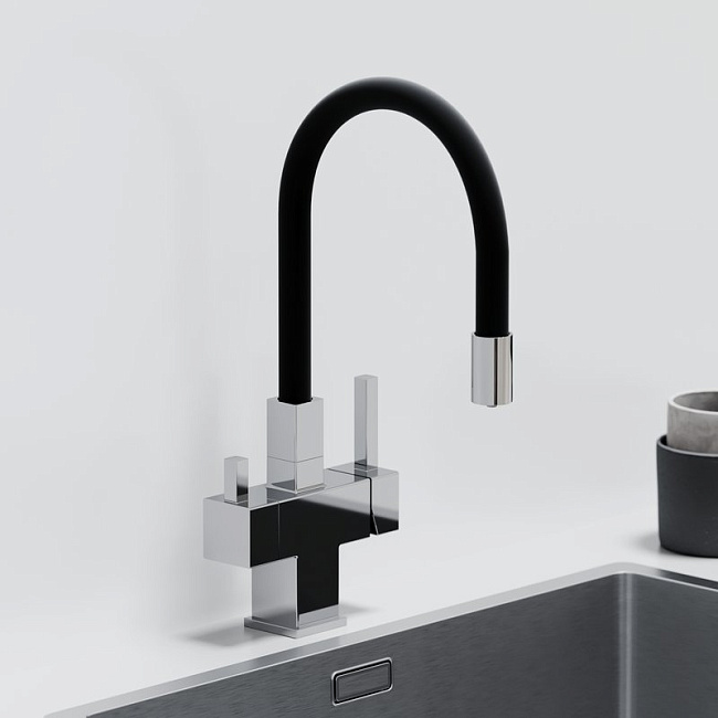 Смеситель для кухни Sancos Arno SC4005CH с гибким изливом, хром Sancos — Оригинал