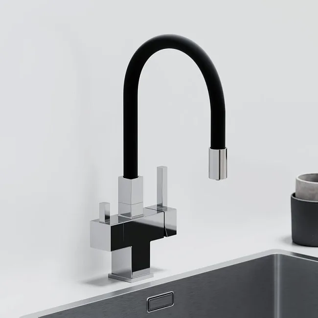 Смеситель для кухни Sancos Arno SC4005CH с гибким изливом, хром Sancos — Оригинал