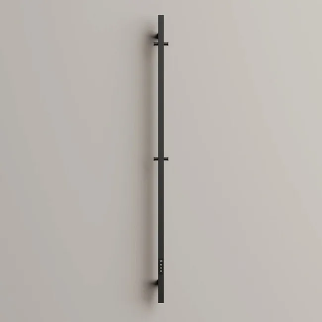 Полотенцесушитель электрический Sancos Linn 150x3 I-образный, черный матовый, SC13002MB Sancos — Оригинал