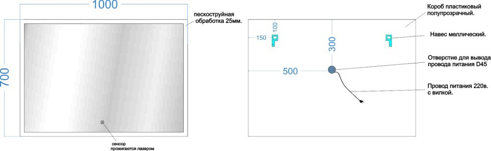 Зеркало Sancos Palace PA1000 100 см Sancos — официальный сайт