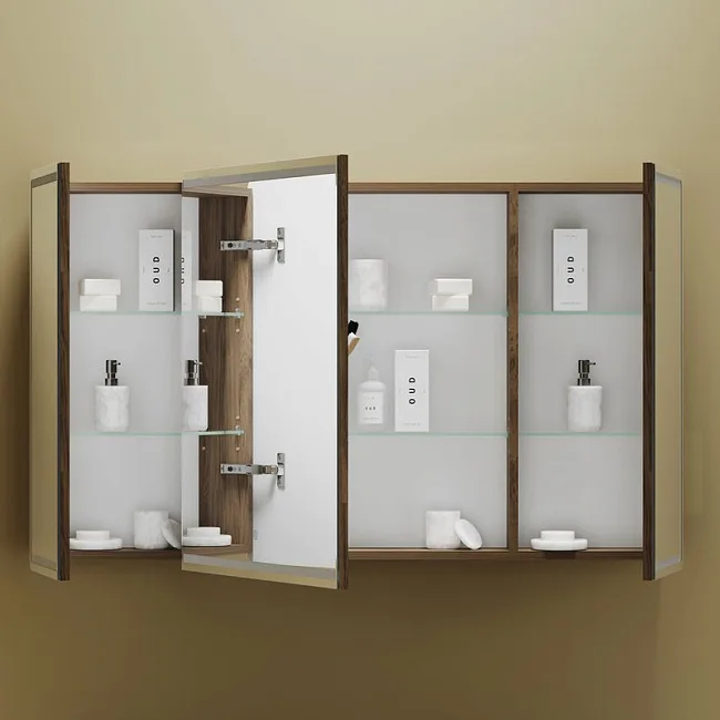 Зеркало-шкаф Sancos Mirror 120 с подсветкой, дуб чарльстон Sancos — Оригинал